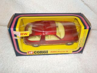 Corgi Toys Mettoy Diecast Car 1/43 291 Amc Pacer X Hatchback Bin Au1