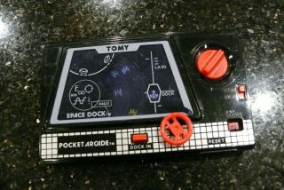 Tomy Space Dock Vintage Mechanical Handheld Pocket Arcade Game ✨tested✨