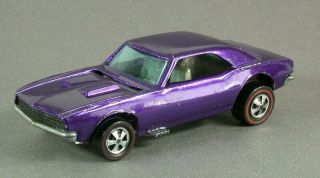 Hot Wheels Redline 1968 Us Custom Camaro In Deep Purple - Curtis Paul