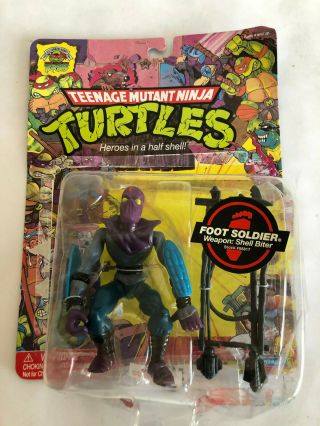 Teenage Mutant Ninja Turtles 25th Anniversary Figure Foot Soldier In Plastic