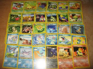 Pokemon Neo Genesis Partial Set 62/111 1st Edition Wow