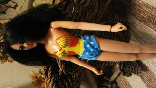 Vintage Mego Wonder Woman Diana Prince Doll 70s Celebrity Barbie In Bikini Read