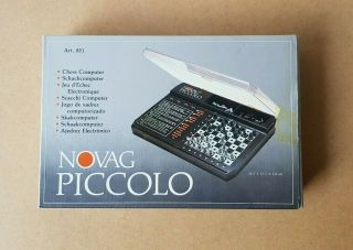 Vintage 1985 Novag Piccolo Electronic Chess Computer Travel Size Board Game
