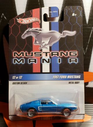 2010 Hot Wheels Mustang Mania 1967 Ford Mustang 12 1:64 " Bad Card "