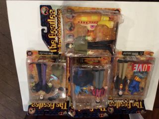 1999 Mcfarlane Toys The Beatles Yellow Submarine 4 Figure Set Complete