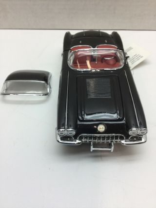 Franklin 1958 Chevrolet Corvette Convertible 1:24 Black Nice