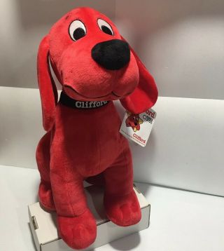 Clifford The Big Red Dog Stuffed Plush Dog 13 " Plushy With Mfg Tags