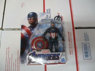 Hasbro Marvel Avengers Endgame Captain America 6 " Figure W/shield Wave 2