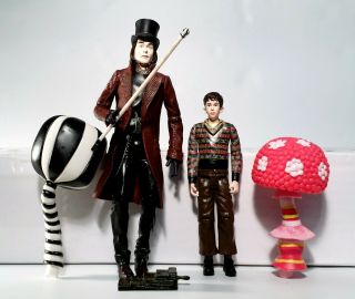 Charlie & The Chocolate Factory 6 " Willy Wonka And Charlie Figures Funrise 2005