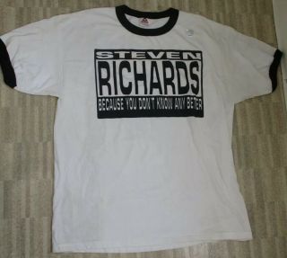 Very Rare Wwf Steven Richards Rtc Right To Censor Shirt Vintage Wwe Wcw Ecw