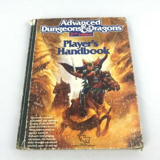 Advanced Dungeons And Dragons 2nd Edition Players Handbook By Zeb Cook 1989