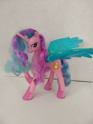 My Little Pony Princess Celestia G4 9” Lights Up Talks Moveable Wings