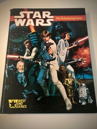 Star Wars The Roleplaying Game Core Rule Book - West End Games.  Very Good Cond.