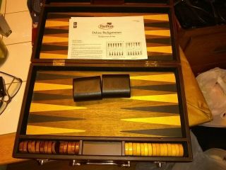 Pavilion Deluxe Wooden Backgammon Set
