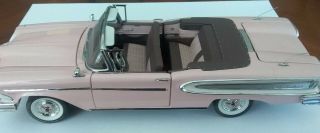 Franklin Precisionmodel 1958 Edsel Citation Diecast Pink Model Car Orig Tag