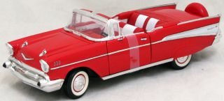 1957 Chevrolet Belair Convertible Red Road Legends Diecast 1/18 Chevy Bel Air