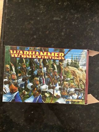Games Workshop.  Warhammer Fantasy Battle High Elf Archers Regiment.  Opened Box.