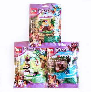 Complete Set Of 3 Lego Friends Animal Series 5 41044 41045 41046 