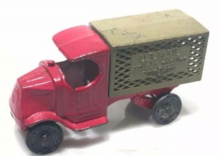 1931 Tootsie Toys Metal Us Mail Airmail Service Mack Truck No.  4645