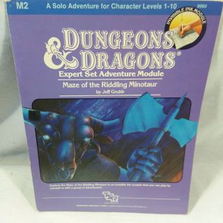 Dungeons & Dragons Maze Of The Riddling Minotaur M2 Expert Set 9060 Tsr Paperbac