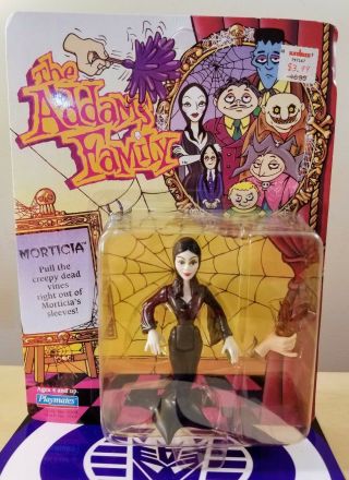 The Addams Family Morticia Action Figure 1992 Playmates Unpunched Moc