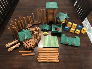 Lincoln Logs Great Western Express Parts & Train