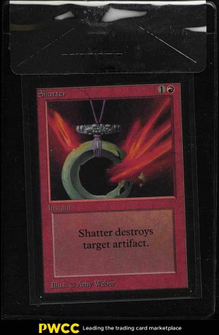 1993 Magic The Gathering Mtg Alpha Shatter C R Bgs Raw Review 9 (pwcc)