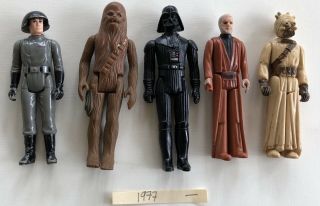 Vintage Star Wars 5 From The First 12 Action Figures G1 Anh