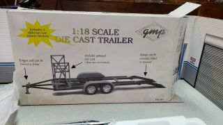 Gmp 1:18 Scale Die Cast Trailer Part No.  2601 Tongue Jack,  Tire Rack,  And Ramps