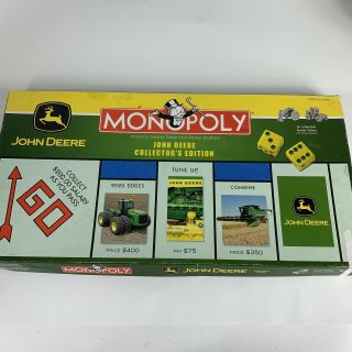 John Deere Monopoly Collectors Edition Board Game,  Pre - Owned,  Complete