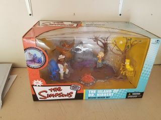 The Simpsons Mcfarlane Toys " Island Of Dr.  Hibbert " Deluxe Boxed Set Mib Playset