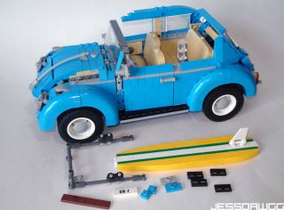 Incomplete Lego 10252 Volkswagen Beetle Car Set Creator Expert Vw Bug