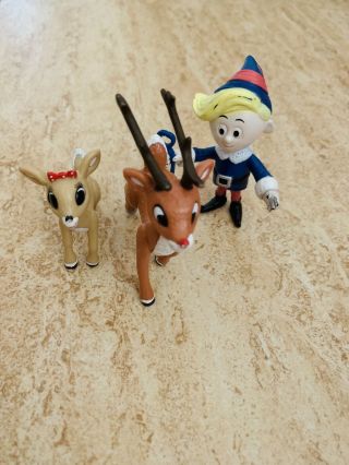 Disney Rudolph The Red Nosed Reindeer Clarice And Elf Dentist Hermey Toy