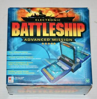 Electronic Battleship Advanced Mission Milton Bradley 2000 100 Complete