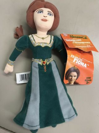 Shrek Princess Fiona Plush Toy Stuffed Doll Hasbro 2003 Dreamworks 7 " Nwt