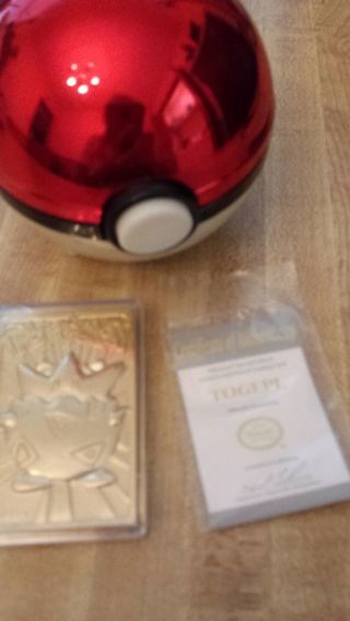 Pokemon Togepi 23k Gold Plated Trading Card In Case (no Box)