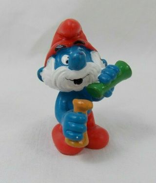 Laboratory Papa Smurf Mixing Potions Pvc Figure 1984 20164 Figurine