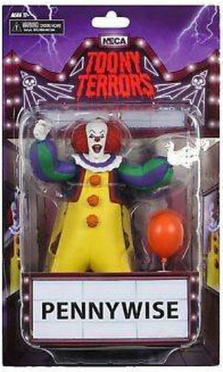 Neca Toony Terrors Pennywise (it 1990 Miniseries) 6 Inch Action Figure