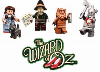 Wizard Of Oz Mini - Figures Set Dorothy Tin Man Lion Scarecrow Lego Movie 2 71023