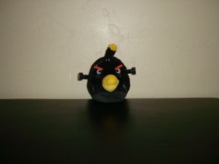 Angry Birds Halloween Frankenstein Black Bomb Bolts Stitches Plush Stuffed 6 "
