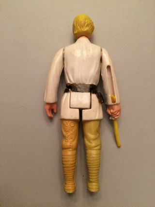 Star Wars Kenner 1977 Luke Skywalker Blonde Hair figure TIP OF SABER BROKEN OFF 2