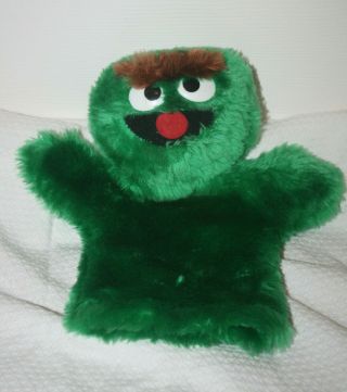 Vintage Oscar The Grouch From Sesame Street Hand Puppet By Applause
