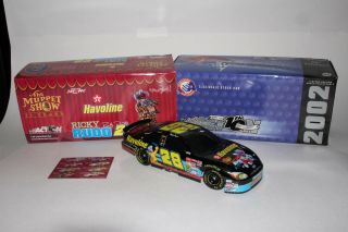 Signed Ricky Rudd 28 Nascar Action 2002 The Muppet Show 25 Years 1:24 Diecast