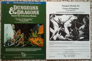 X3 - Curse of Xanathon (3rd printing) - Dungeons & Dragons - D&D TSR (NEAR) 2