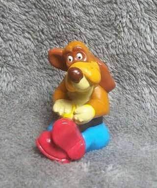 Vintage Rock A Doodle Patou Pvc Figure Toy Dog - 1992 Dairy Queen Don Bluth