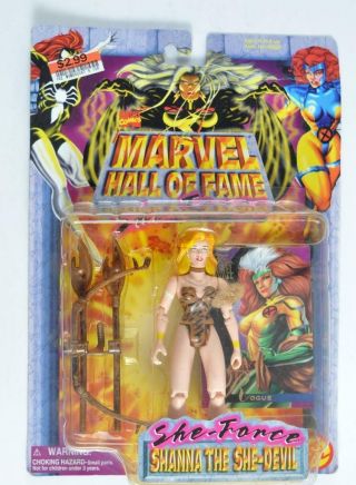 Toy Biz 1997 Marvel Hall Of Fame She - Force Shanna The She - Devil Action Figure