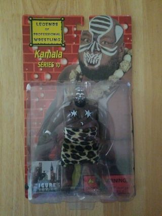 Rare Vintage Legends Of Professional Wrestling Series 10 Kamala Figure Wwf