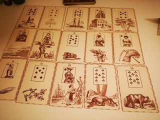 Madame Le Normands Mystic Cards of Fortune Oracle Deck 1960s Lenormand not tarot 2