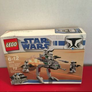 Retired Lego Star Wars 8014 Clone Walker Battle Pack Crushed Box