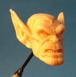 Ml072 Custom Cast Sculpt Skrull Head Use With 6 " Marvel Legends Figures